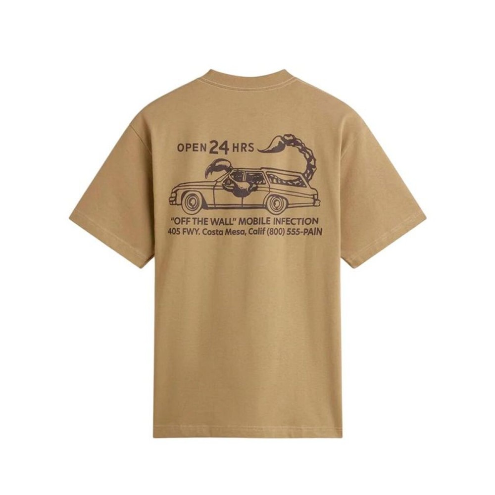 Tricou cu Mânecă Scurtă Bărbați Vans Sting Wagon Ss Maro Deschis