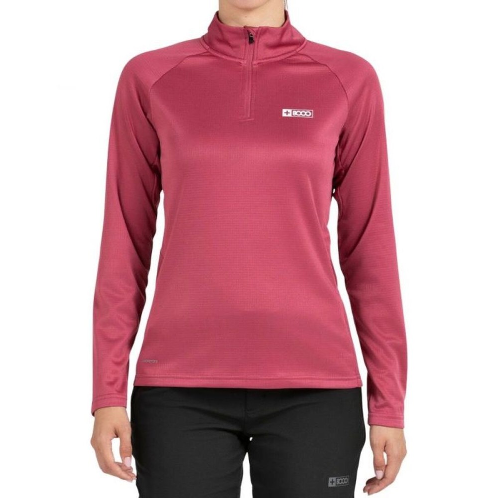 Tricou cu Mânecă Lungă de Damă +8000 Lua Roșu Carmin