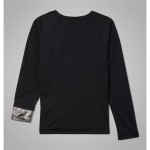 Tricou cu Mânecă Lungă pentru Copii Columbia Midweight Crew 2 Negru