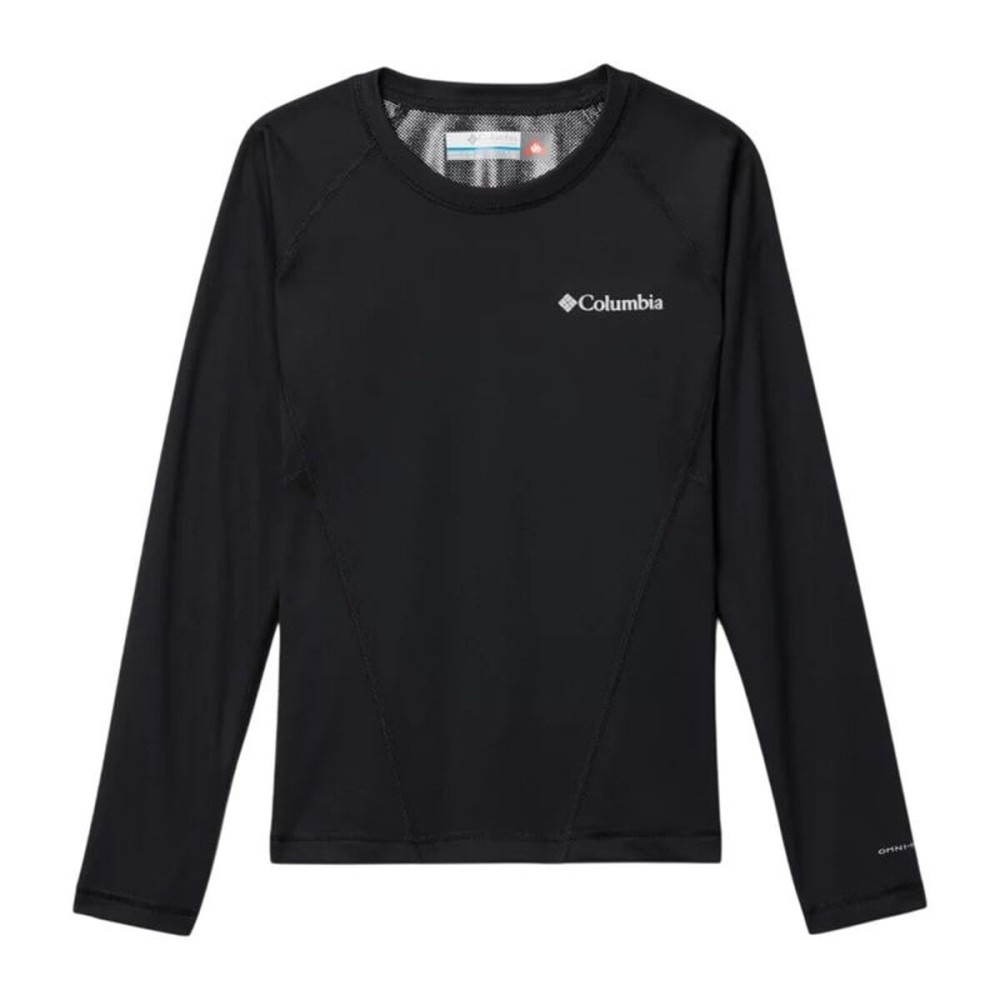 Tricou cu Mânecă Lungă pentru Copii Columbia Midweight Crew 2 Negru