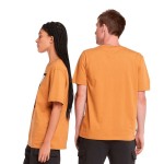 Tricou cu Mânecă Scurtă Bărbați Timberland Stack Logo Colored Short Sleeve Portocaliu