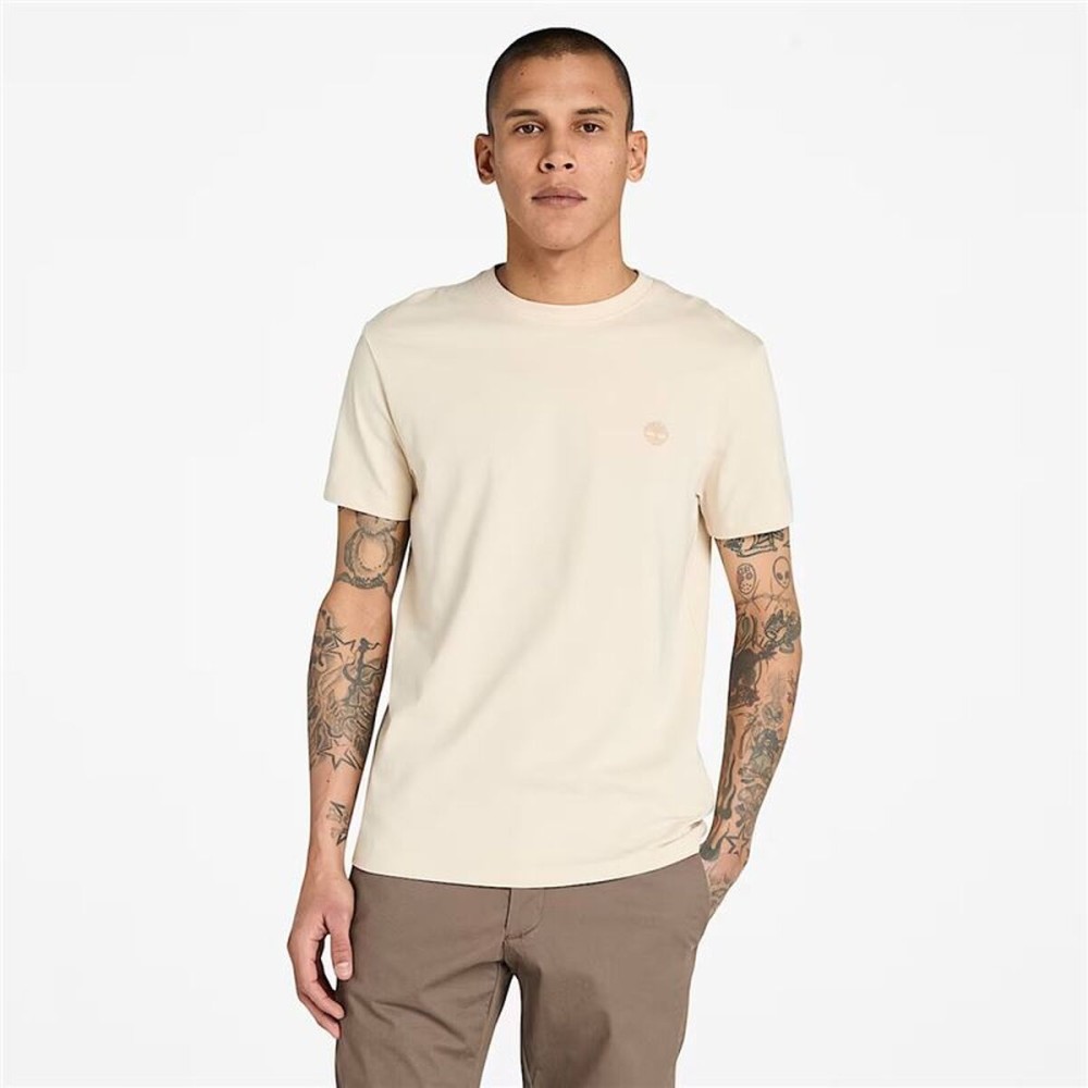 Tricou cu Mânecă Scurtă Bărbați Timberland Dunstan River Bej