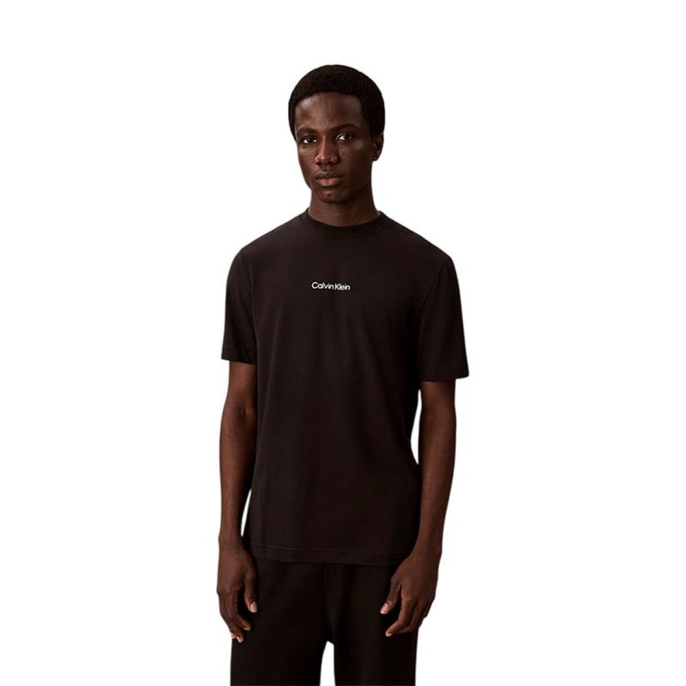 Tricou cu Mânecă Scurtă Bărbați Calvin Klein Negru