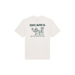 Tricou cu Mânecă Scurtă Bărbați Dickies Burns Ss Alb