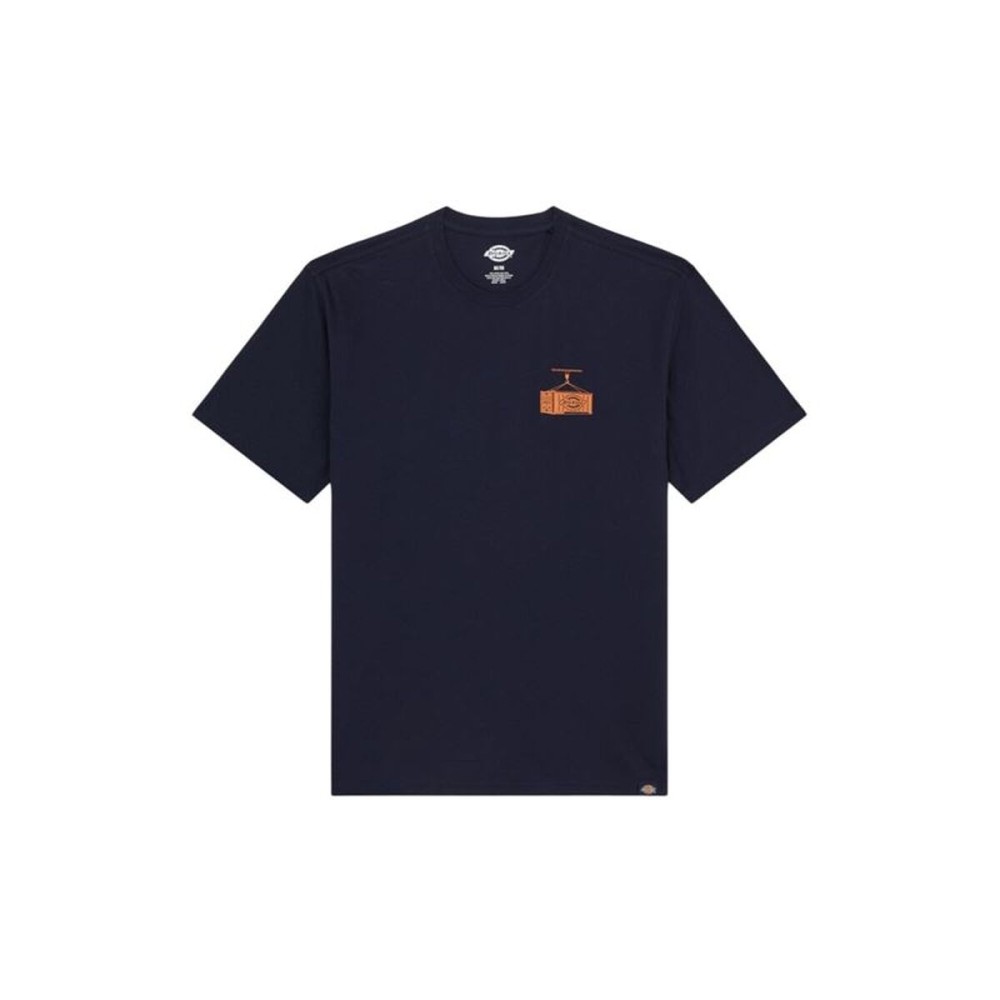 Tricou cu Mânecă Scurtă Bărbați Dickies Apison Ss Bleumarin