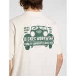 Tricou cu Mânecă Scurtă Bărbați Dickies Gordonsville Ss Alb