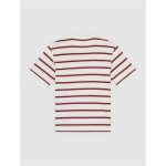 Tricou cu Mânecă Scurtă Bărbați Dickies York Stripe Ss Alb