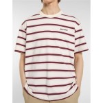 Tricou cu Mânecă Scurtă Bărbați Dickies York Stripe Ss Alb
