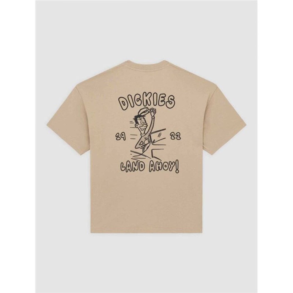 Tricou cu Mânecă Scurtă Bărbați Dickies Decartuville Ss Bej