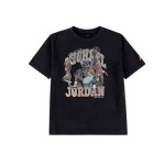 Tricou cu Mânecă Scurtă pentru Copii Jordan Mj Flt Ess Wsh Negru