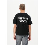 Tricou cu Mânecă Scurtă Bărbați Jack & Jones Jjninety Ss Crew Negru