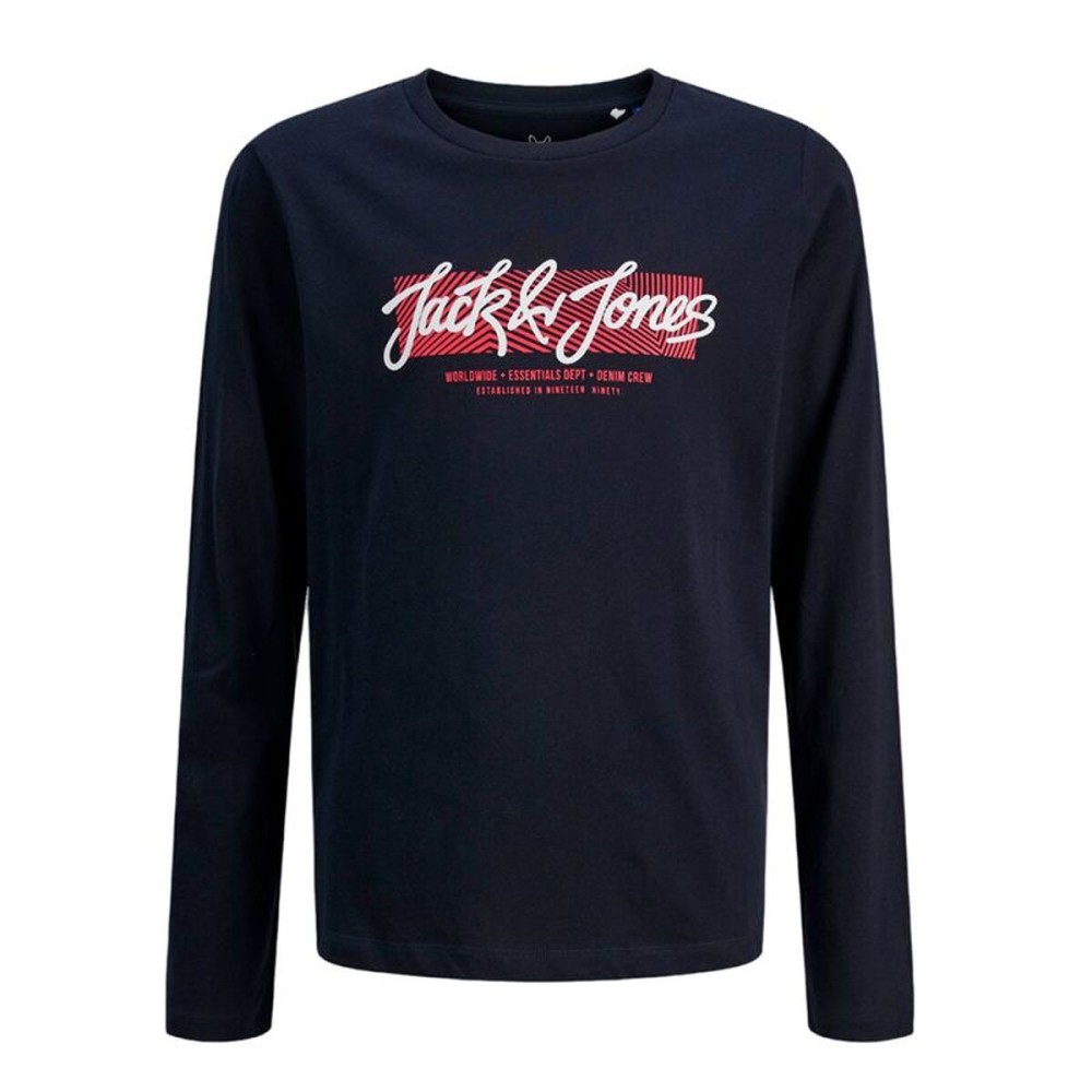 Tricou cu Mânecă Lungă pentru Copii Jack & Jones Jjurban Ls Crew Neck Sky Bleumarin