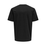 Tricou cu Mânecă Scurtă Bărbați Only & Sons Onsdawson Reg Ss Tee Vd Negru