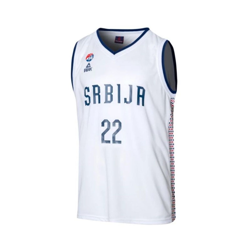 Tricou de baschet Peak Srbija 22 Alb