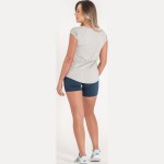 Tricou cu Mânecă Scurtă Femei Ditchil Gri deschis Fitness