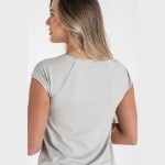 Tricou cu Mânecă Scurtă Femei Ditchil Gri deschis Fitness