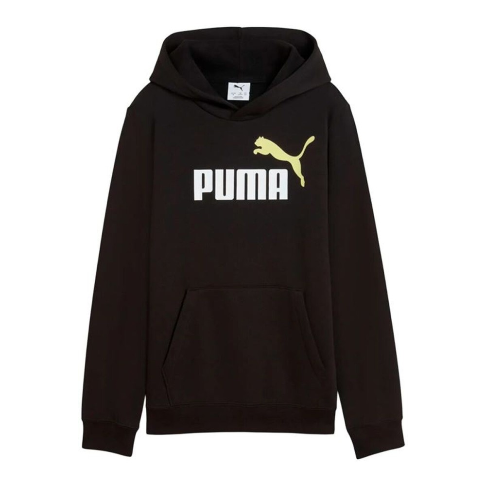 Hanorac cu Glugă Copii Puma Essentials 2 Color No. 1 Low Negru