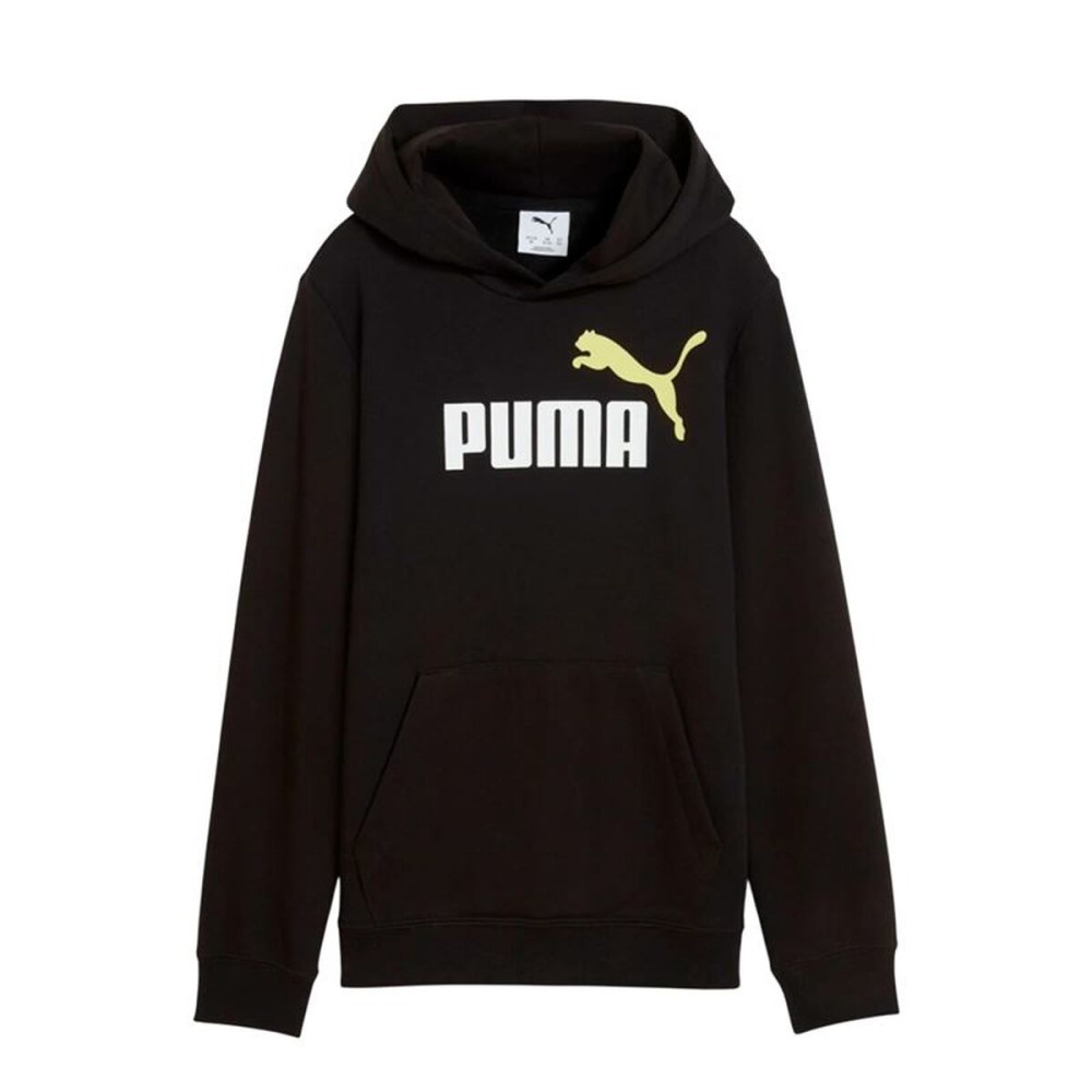 Hanorac cu Glugă Copii Puma Essentials 2 Color No.1 Log Negru