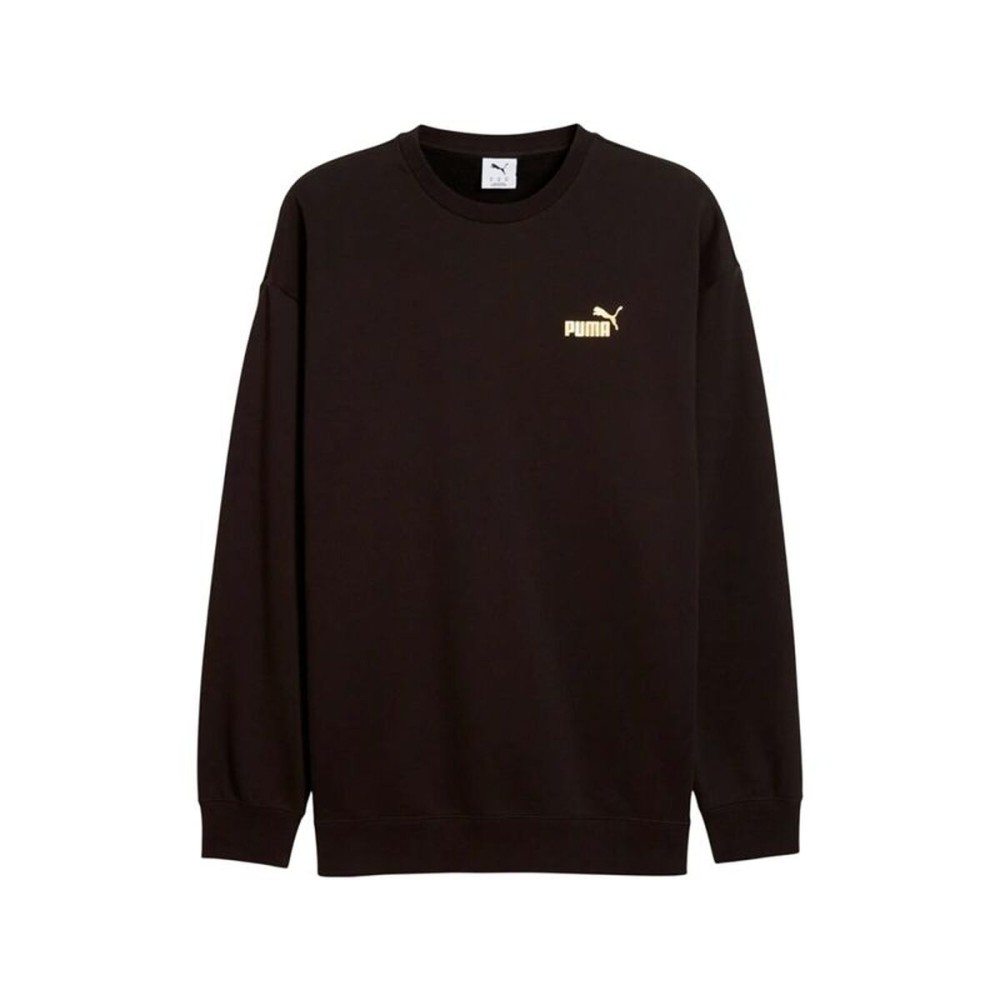 Hanorac fără Glugă Bărbați Puma Maximal Metallic Relaxed Negru