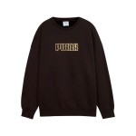 Hanorac fără Glugă Femei Puma Maximal Metallic Oversized Crew FL Negru