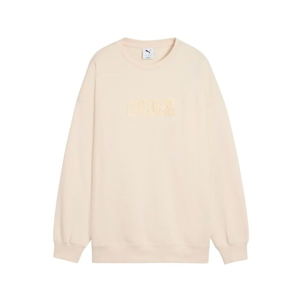 Hanorac fără Glugă Femei Puma Maximal Metallic Bej