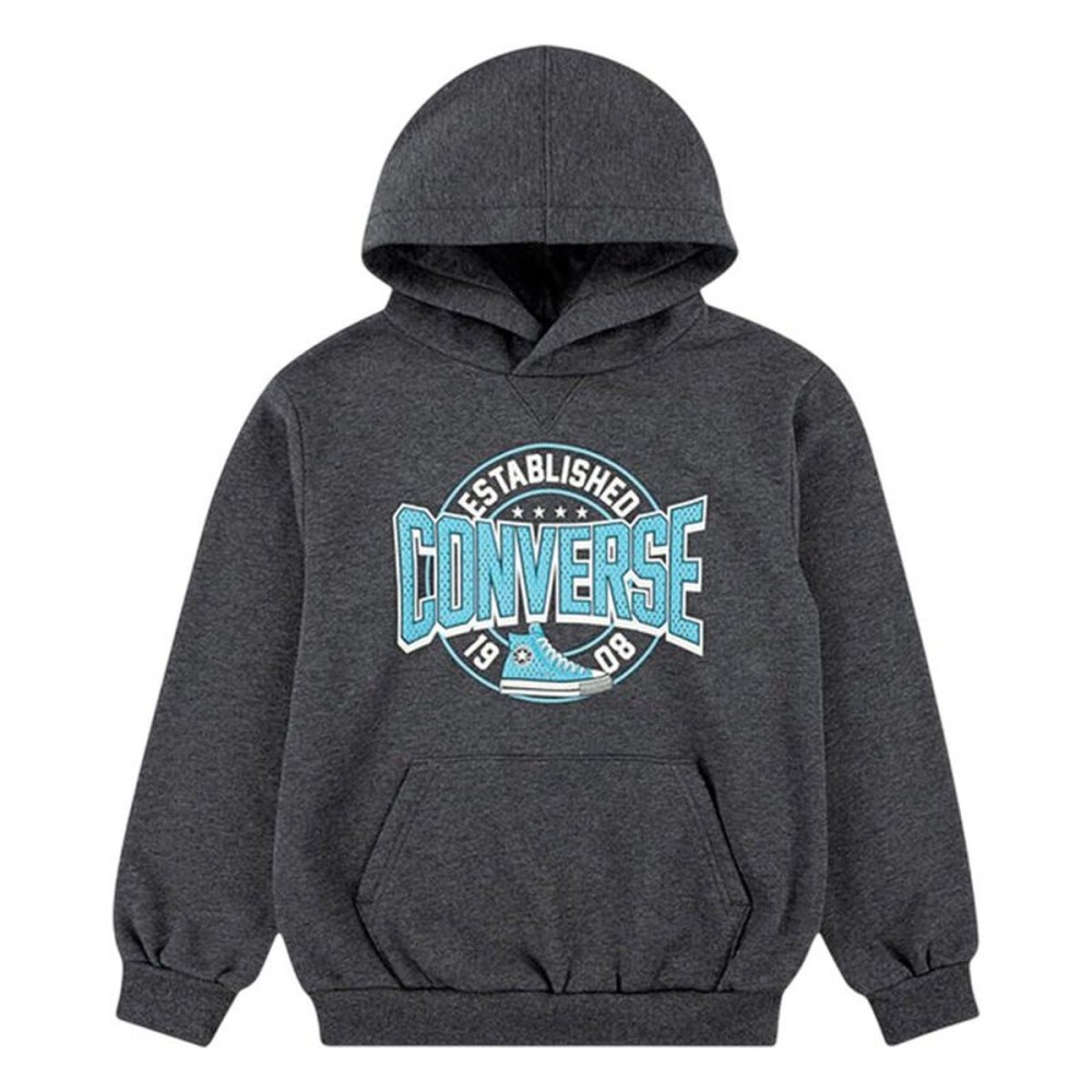 Hanorac cu Glugă Copii Converse Cnvb Heritage Est Cnv Po Gri