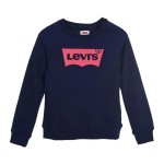 Hanorac fără glugă pentru fete Levi's Batwing Crewneck Albastru Albastru închis