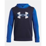 Hanorac cu glugă pentru fete Under Armour Rival Flc Cblck Grphc Hd Albastru