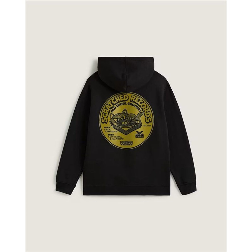 Hanorac cu Glugă Copii Vans Scratched Records Negru
