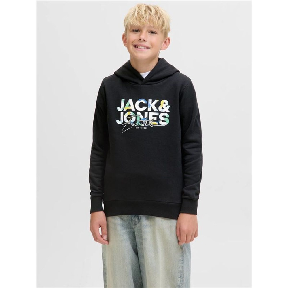Hanorac cu Glugă Copii Jack & Jones Jjgeplas Negru