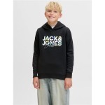 Hanorac cu Glugă Copii Jack & Jones Jjgeplas Negru