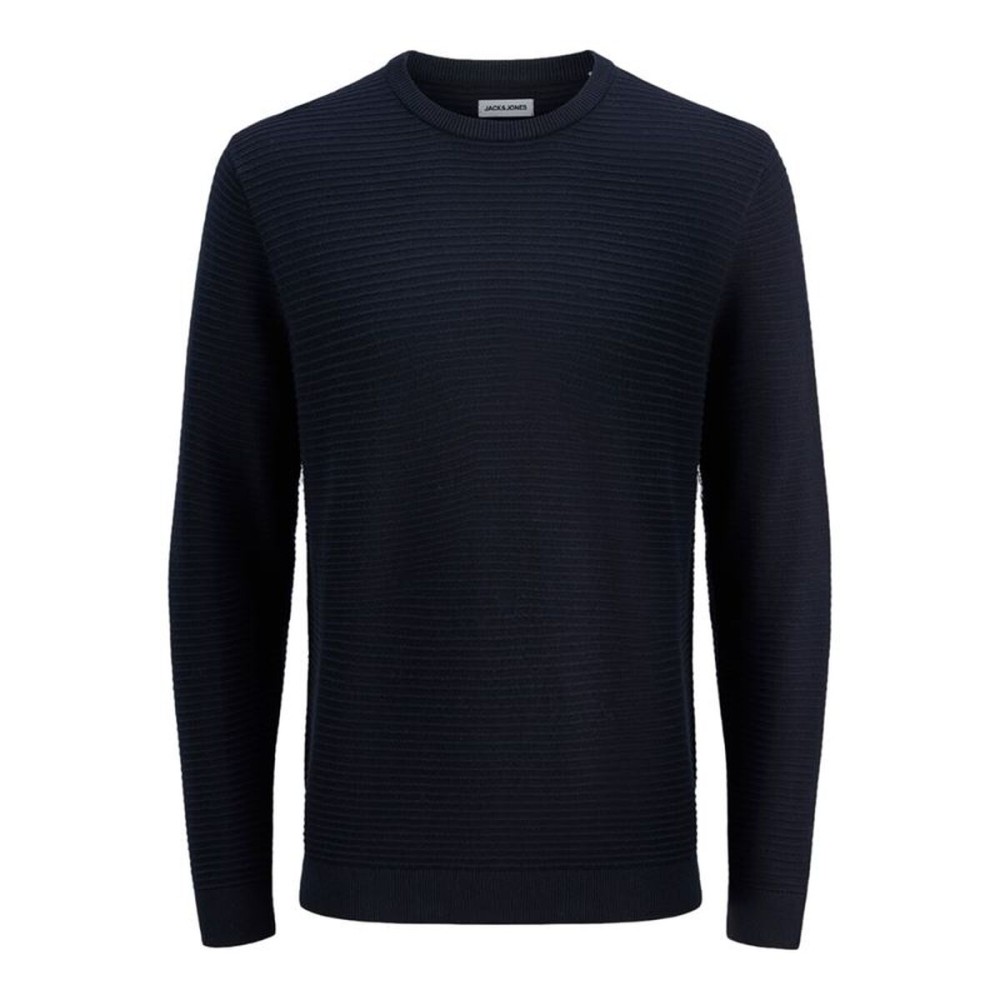 Hanorac fără Glugă Bărbați Jack & Jones Jjotto Knit Crew Neck Sky Bleumarin