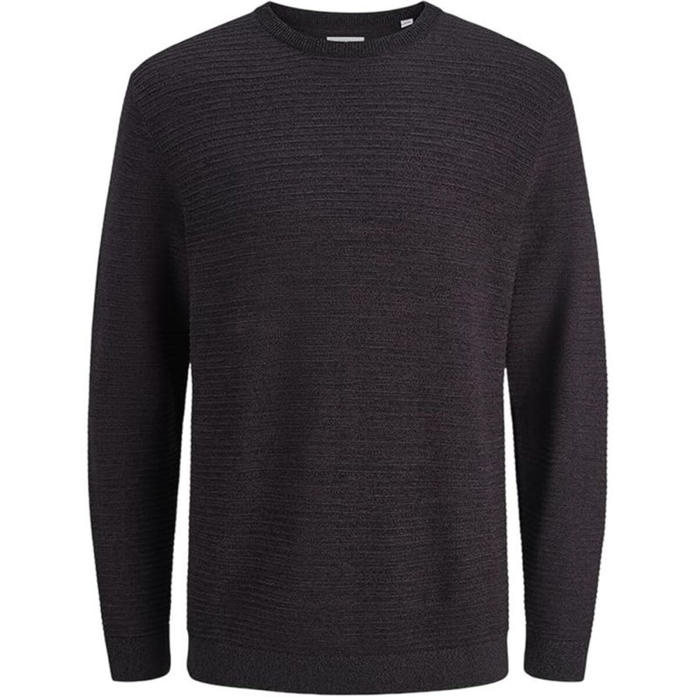 Hanorac fără Glugă Bărbați Jack & Jones Jjotto Knit Crew Neck Negru
