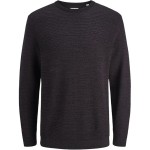 Hanorac fără Glugă Bărbați Jack & Jones Jjotto Knit Crew Neck Negru