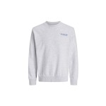 Hanorac fără Glugă Bărbați Jack & Jones Jjninety Crew Neck Alb