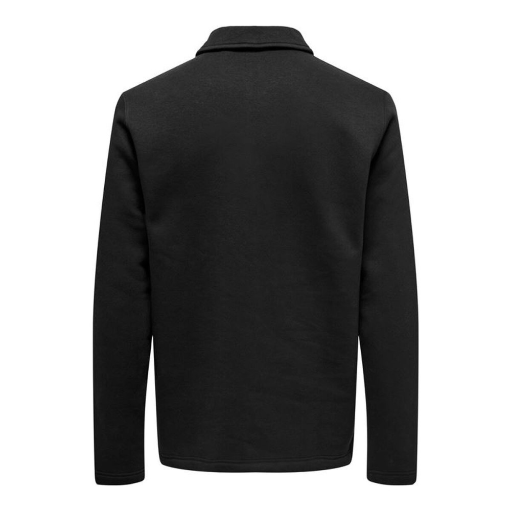 Hanorac fără Glugă Bărbați Only & Sons Onsdawson Reg Halfzip Sweat Negru