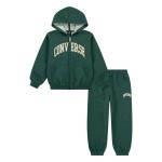 Set Sport pentru Copii Converse Cnvb Heritage Ft Full Zip Set Măslină 2 Piese
