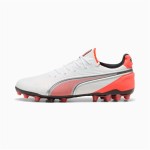 Încălțăminte de Fotbal pentru Adulți Puma King Ultimate Mg Alb