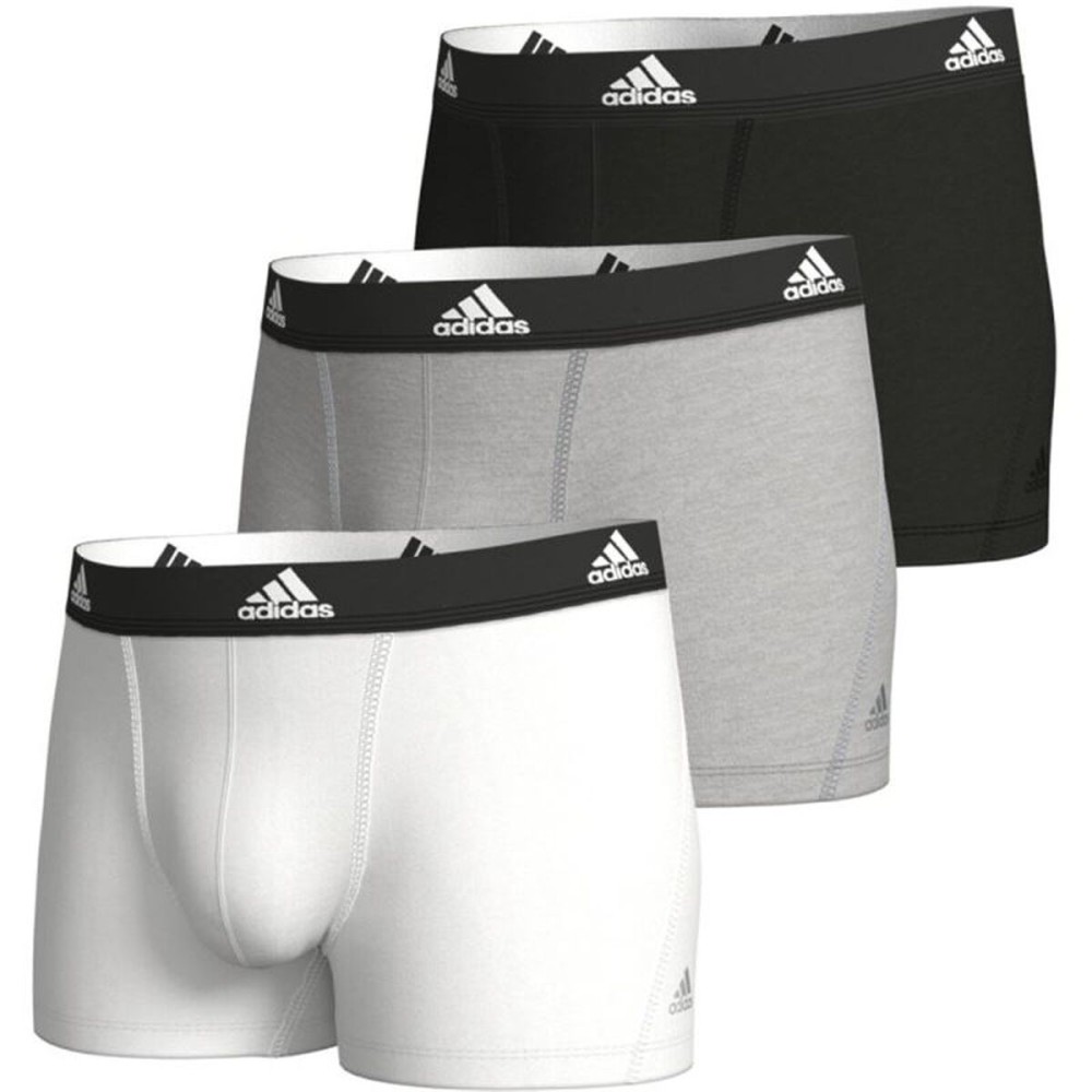 Boxeri pentru bărbați Adidas Active Flex Alb 3 Piese