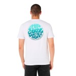 Tricou cu Mânecă Scurtă Bărbați Rip Curl Passage Tee Alb