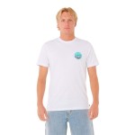 Tricou cu Mânecă Scurtă Bărbați Rip Curl Passage Tee Alb