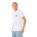 Tricou cu Mânecă Scurtă Bărbați Rip Curl Passage Tee Alb