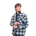 Cămașă cu Mânecă Lungă Bărbați Jack & Jones Jjzac Teddy Overshirt Ls Albastru închis