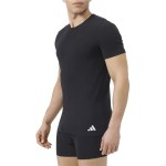 Tricou cu Mânecă Scurtă Bărbați Adidas Crew 2P Active Flex Negru