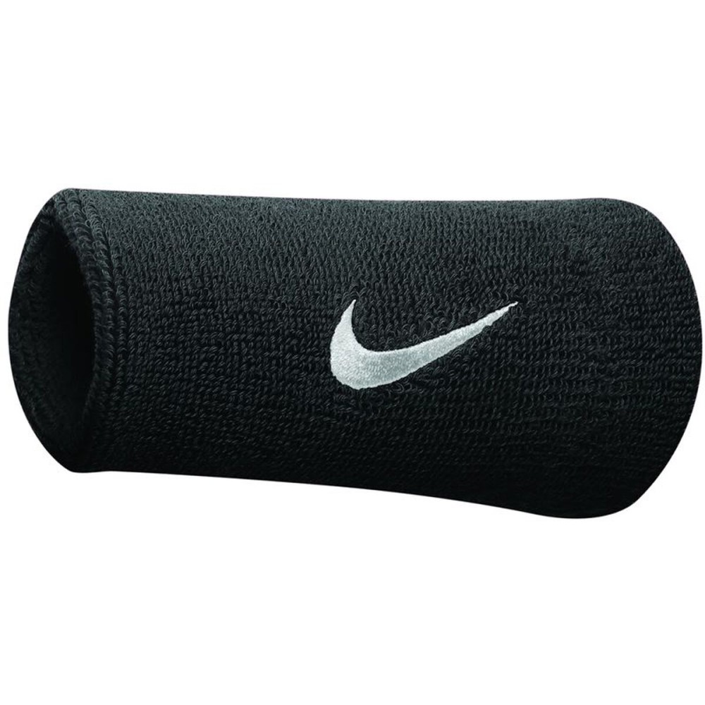 Bandă Sport pentru Încheietura Mâinii Nike Swoosh Doublewide Negru