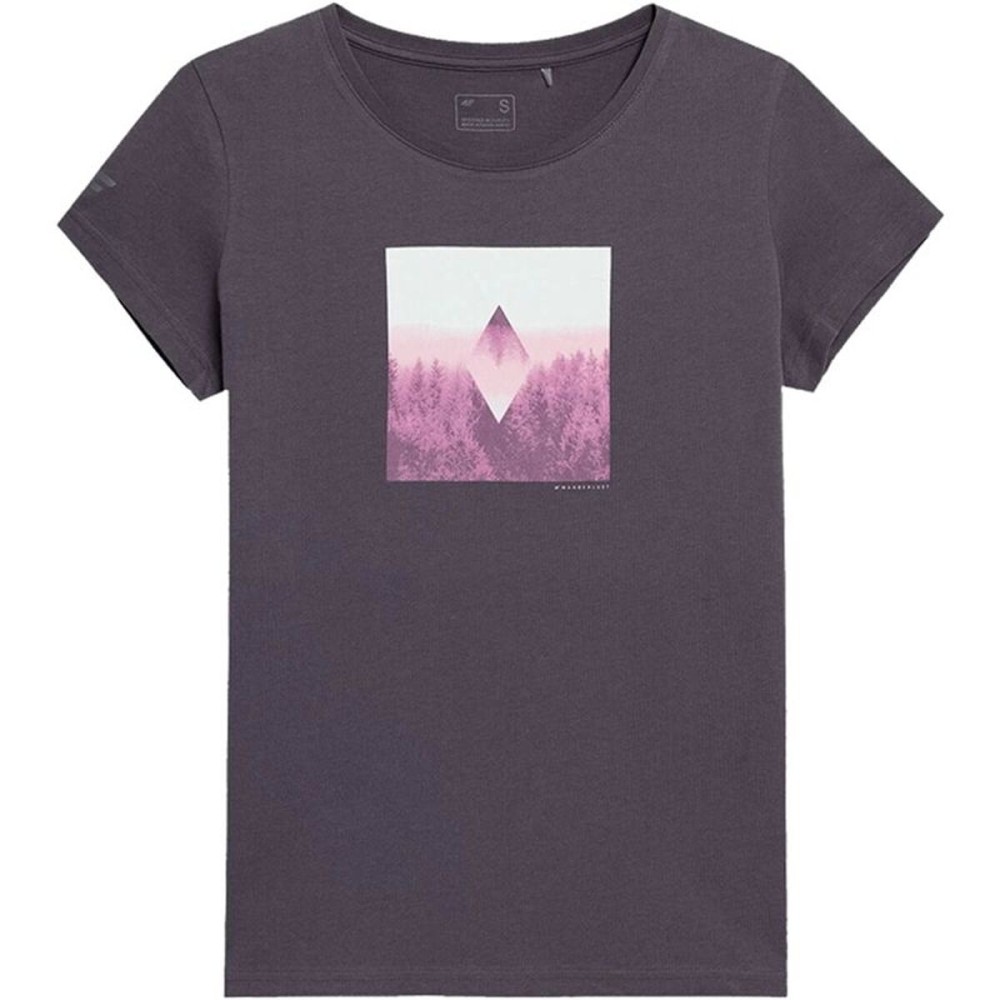 Tricou cu Mânecă Scurtă Femei 4F H4L22-TSD061LV-52S Albastru (XS)