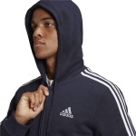 Hanorac cu Glugă Bărbați Adidas 3S Fl Fz Hd Albastru închis