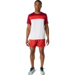 Tricou cu Mânecă Scurtă Bărbați Asics 2011A781-107 Roșu
