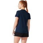 Tricou cu Mânecă Scurtă Femei Asics 2012C330-400 Bleumarin (XS)
