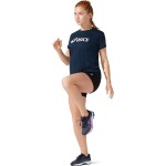 Tricou cu Mânecă Scurtă Femei Asics 2012C330-400 Bleumarin (XS)